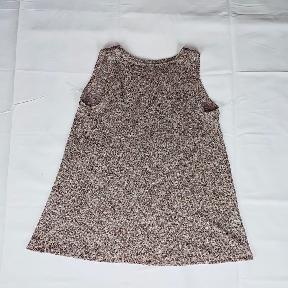 Lane Bryant Women's Brown Metallic Knit Tank Top Size 14/16 - Picture 4 of 8